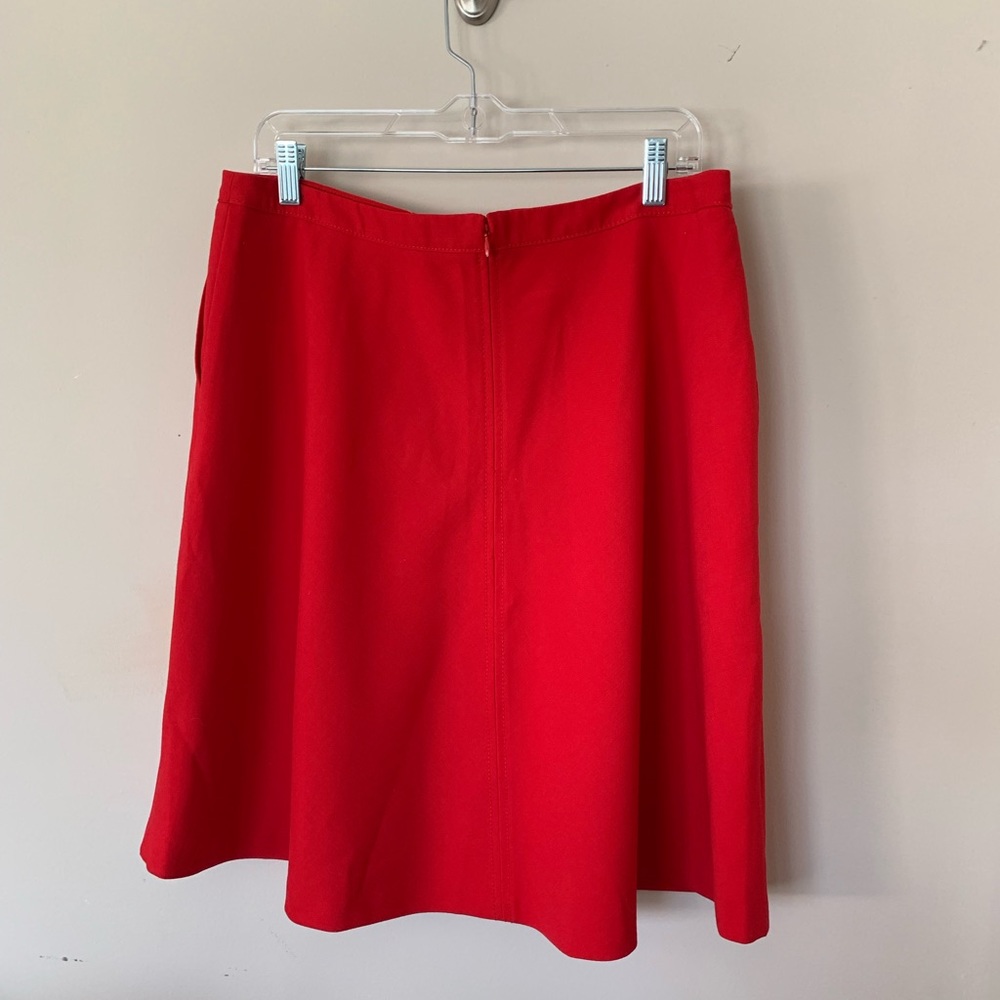 Red A-Line skirt
